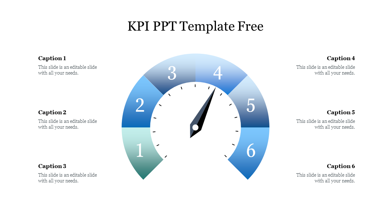 Customized KPI PPT Template Free Download Slide Design